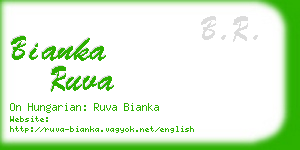 bianka ruva business card